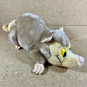 Rare Vintage Wallace Berrie Opossum Possum Plush 1982 - Yellow Eyed